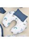 Double Sided 18 Piece Set - Indigo Honeycomb and Blue Rainbow - 3