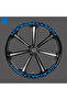 Hard core rider wheel rim sticker motorcycle wheel sticker sticker decal adhesive 8pcs