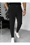 Men's High Waist Front Lace-Up Pocket Waffle Pants - 3