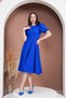 Balloon Sleeve Midi Length Flared Dress