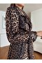 Special Design Leopard Trench Coat with Pearls - 8