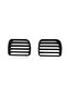 Black Color 2Pcs for Renault Clio Reno Thalia Central Heating Fan Ventilation Grille - 2