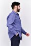 Men Regular Fit Textured Long Sleeves Casual Shirt, Lilac - 2