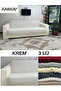 Bürümcük 3-Person Sofa Cover Length Without Skirt Stretch Flexible Elastic Sofa Bed Sofa Cover