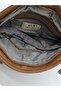 21K Barcelona Faux Wash Leather Gusseted Shoulder Bag Camel - 6