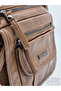 21K Barcelona Faux Wash Leather Gusseted Shoulder Bag Camel - 3