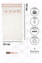 100% Cotton Guipure Bridal Towel Set of 2 50X90 - Powder - 7