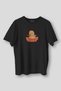 Unisex Black T-Shirt I Choose Violence Yellow Duck Sweet Funny Fun Text Printed T-Shirt