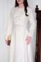 Ecru Bow Detail Dress - 4
