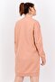 Women Embroidered Logo Sweater Dress, Peach - 3