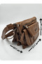 21k barcelona faux wash leather cross shoulder bag coffee - 2