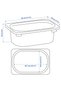 Storage box, white, 20x30x10 cm - 3