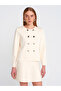 80123 Elastic Waist Knitwear Skirt-Ecru - 3