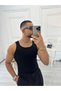 Soft Textured Sweat Absorbing Sports Tank Top Cotton Slim Fit Ribbed and Stylish Sports Tank Top - 3