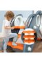 3-IN-1 Baby Slide with Basketball and Ring Game - Blue - 4