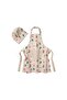 Children's New Year's Pattern Kitchen Apron Set, 2 Pieces of Apron and Hat - 3