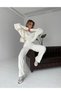 Turtleneck Finger-Locking Bottom Top Knitwear Suit