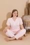 Women's 100% Cotton Short Sleeve Plus Size Pajamas Set 50200 - 3