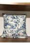 E790 Byz Velvet Zmn Blue-Navy Edge Bias Double Sided Patterned Throw Pillow Cover