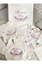 Embroidered Lilac Hospital Exit Set - 2
