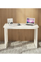 Crafted ZCD-24W White Computer Desk with Adjustable Leg Pads Ideal for Home, Office - 6