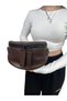 Bag Brown 100% Real Leather Waist Bag (Bady Bag) - 2