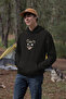 Bear Printed Men's Cotton Long Sleeve Rose 3 Thread Hooded Sweatshirt - 2