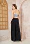 Women's Elastic Waist Pocketed Wide-Leg Casual Oversized Soft-Textured Comfortable Pants 700-3391341 - 7
