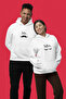 Mr Mrs Printed Lover Set Cotton Long Sleeve Shardon 3 Thread Hooded Sweatshirt (1 Woman + 1 Man) - 3