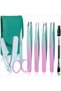 7 Pieces Tweezers Set for Women Tweezers Kit with Travel Case Stainless Steel Stylish with Scissors Shaving