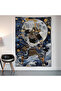 Ukiyo-E Samurai Wall Drape Wall Tapestry First Quality Satin Fabric Poster - 2