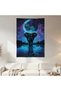 Elephant and World Wall Cloth Wall Tapestry First Quality Satin Fabric Poster