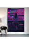 Neon Bar Wall Drape Wall Tapestry First Quality Satin Fabric Poster - 2