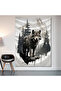 Wolf and Mountain Wall Drape Wall Tapestry First Quality Satin Fabric Poster - 2