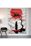 Samurai Wall Cloth Wall Tapestry First Quality Satin Fabric Poster - 2