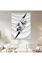 Lightning and Woman Wall Cloth Wall Tapestry First Quality Satin Fabric Poster