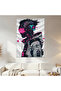 Cyberpunk Pink Men's Wall Cloth Wall Tapestry First Quality Satin Fabric Poster
