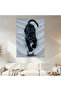 Black Panther Wall Drape Wall Tapestry First Quality Satin Fabric Poster