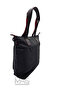 Smart Bags Parachute Satin Fabric 3248 Black Red Shoulder Bag - 4