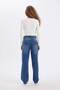 High Waist Baggy Fit Long Jeans - Washed Trousers D4332ax24au - 7