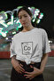 Coffee Printed Women's Crew Neck Cotton Oversize Short Sleeve T-Shirt - 3