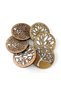 Wooden Decorative Coaster Set of 6 (10X10Cm Tree of Life Pattern) and Storage Box - 2
