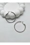 Women's Silver Color Clip-On Hoop Earrings - 4cm