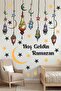 Ramadan Decorations, Ramadan Bear Glass and Wall Sticker Set, Welcome Ramadan Sticker Set - 2