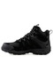 Fight Long Waterproof Rubber Sole Outdoor Leather Men's Boots Black - 2