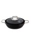 Dublin Black Flat Pot 26 cm