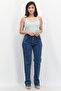 Women Regular Fit Solid Stretchable Denim, Blue - 4