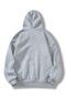 3 Yarns Unprinted Thick Winter Sweatshirt - Gray Oversize Hooded Hoodie - 2