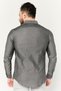 Men Slim Fit Allover Print Long Sleeves Casual Shirt, Grey - 4