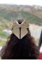 Off White Henna/Bride Bachelorette Barrette - Hair Clip / Eid Barrette - 7